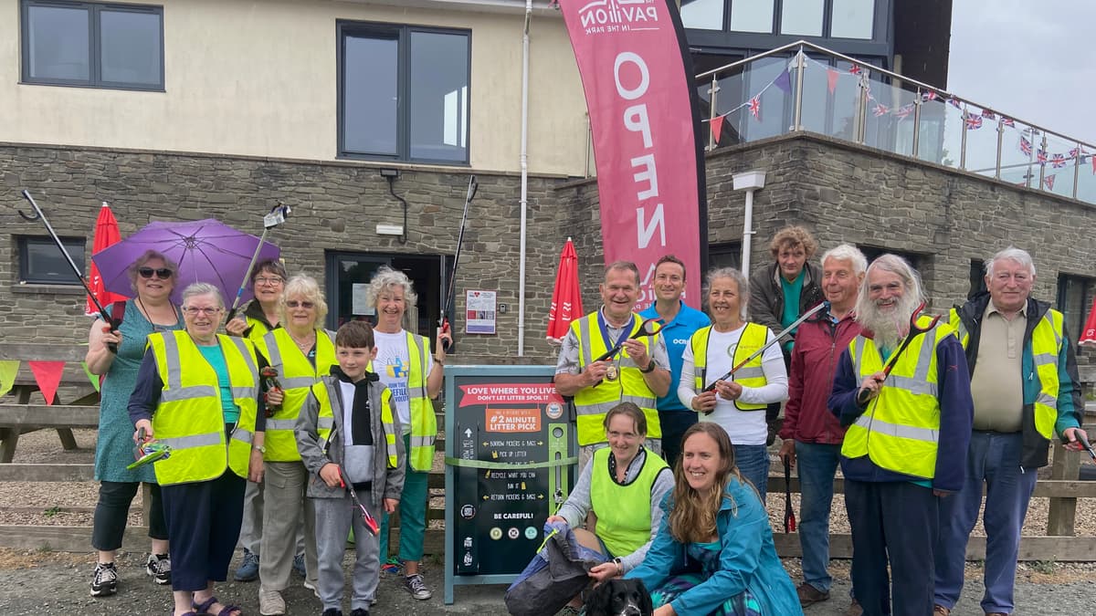 VIDEO Okehampton's new litter picking station officially opened in